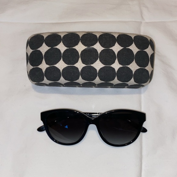 kate spade Accessories - Kate Spade Amalia/s Black and Polka Dot Arms Sunglasses w/ BR Marimekko Case
